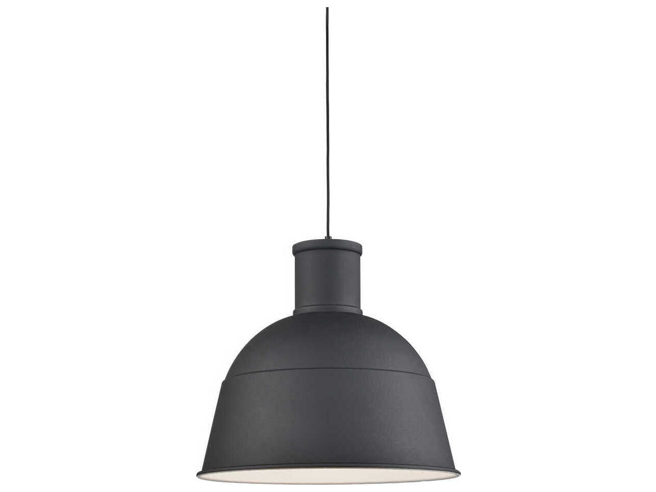 Kuzco Lighting Irving 1-Light Black Dome Pendant
