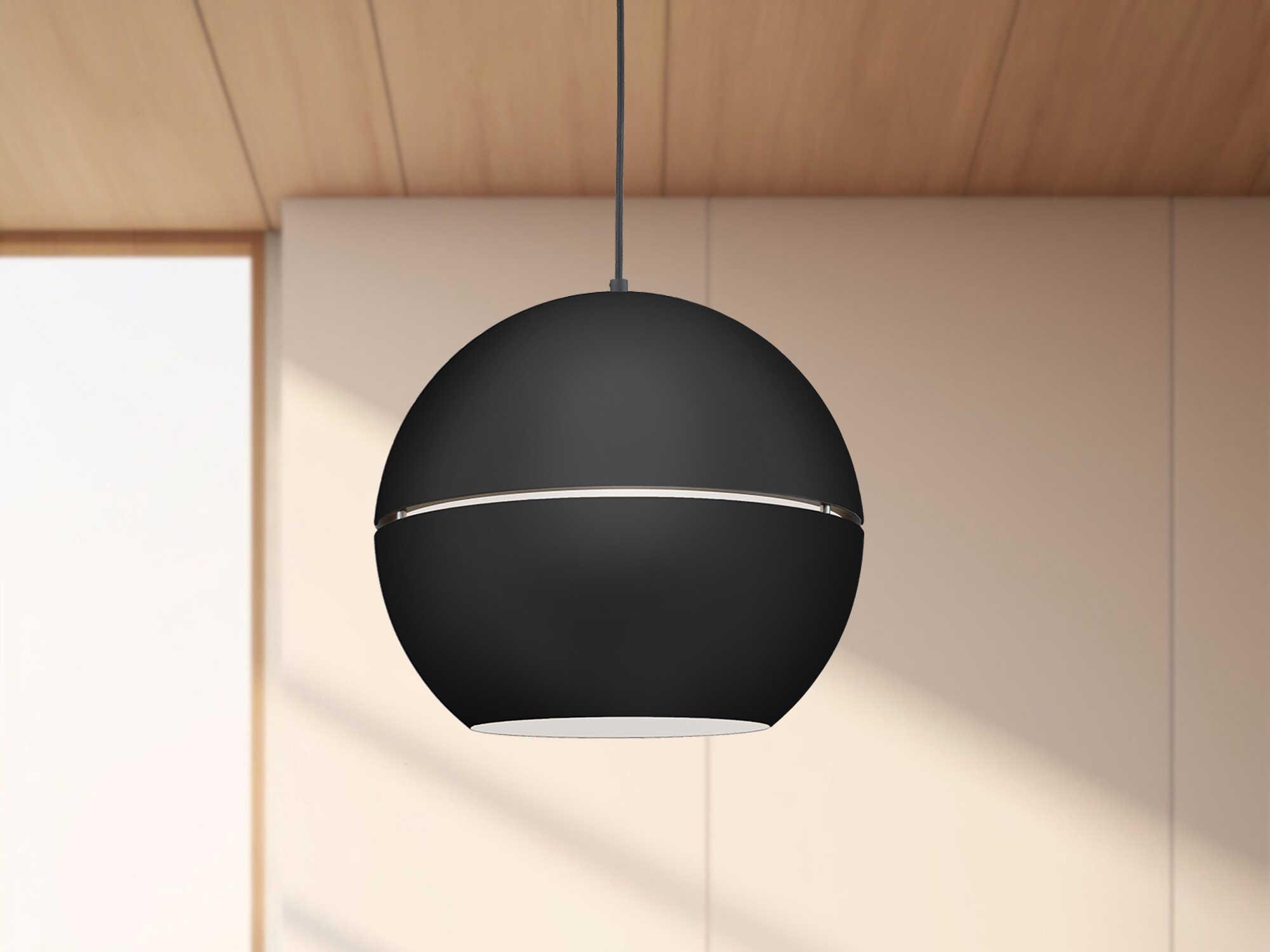 Kuzco Lighting Lucas 1-Light Black Globe Pendant