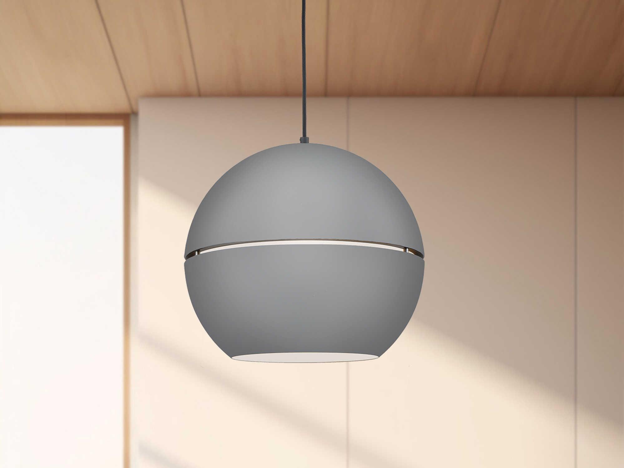 Kuzco Lighting Lucas 1-Light Gray Globe Pendant