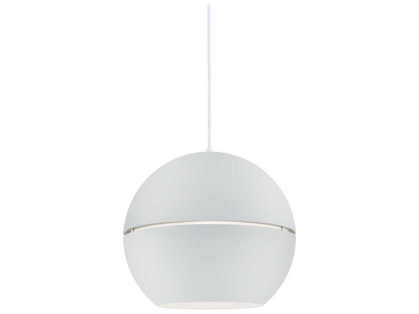 Kuzco Lighting Lucas 1-Light White Globe Pendant