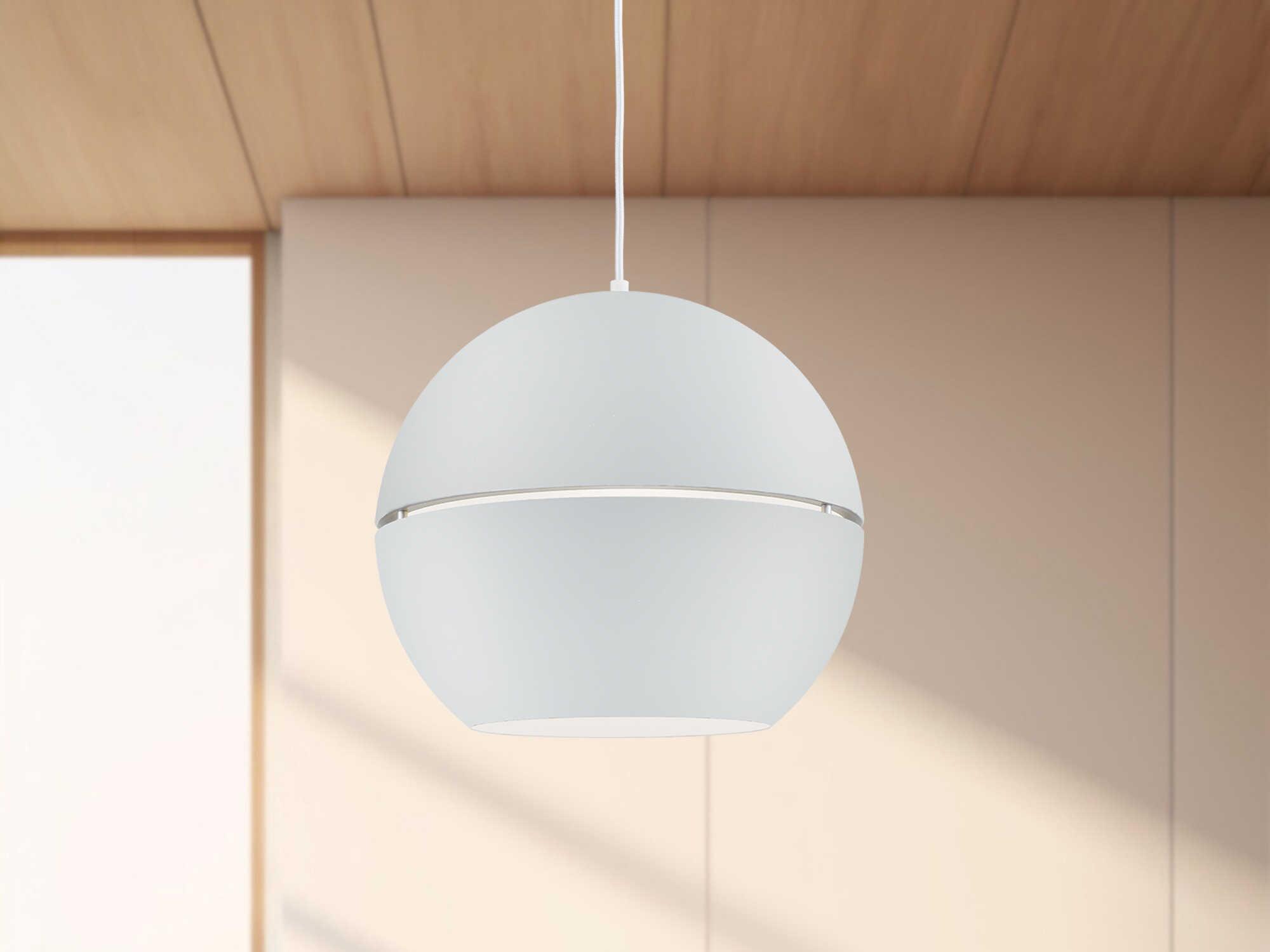 Kuzco Lighting Lucas 1-Light White Globe Pendant