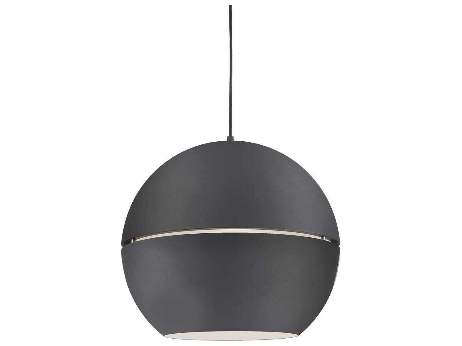 Kuzco Lighting Lucas 1-Light Black Globe Pendant