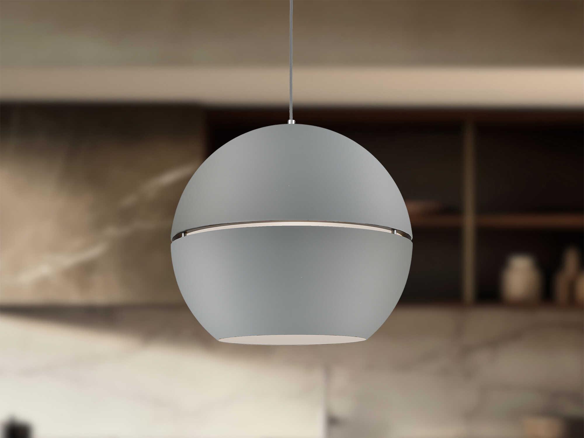 Kuzco Lighting Lucas 1-Light Gray Globe Pendant