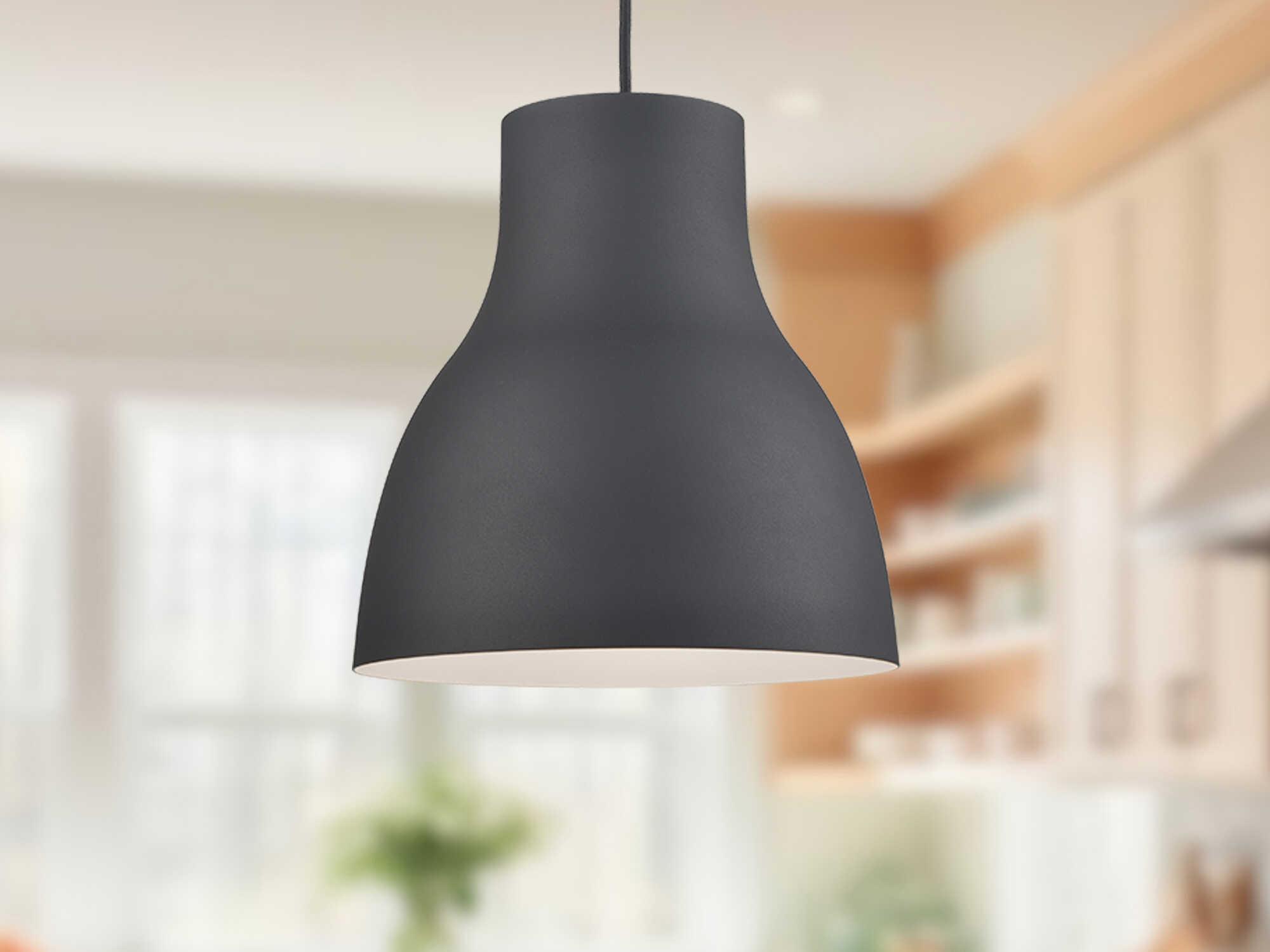 Kuzco Lighting Cradle 1-Light Black Pendant