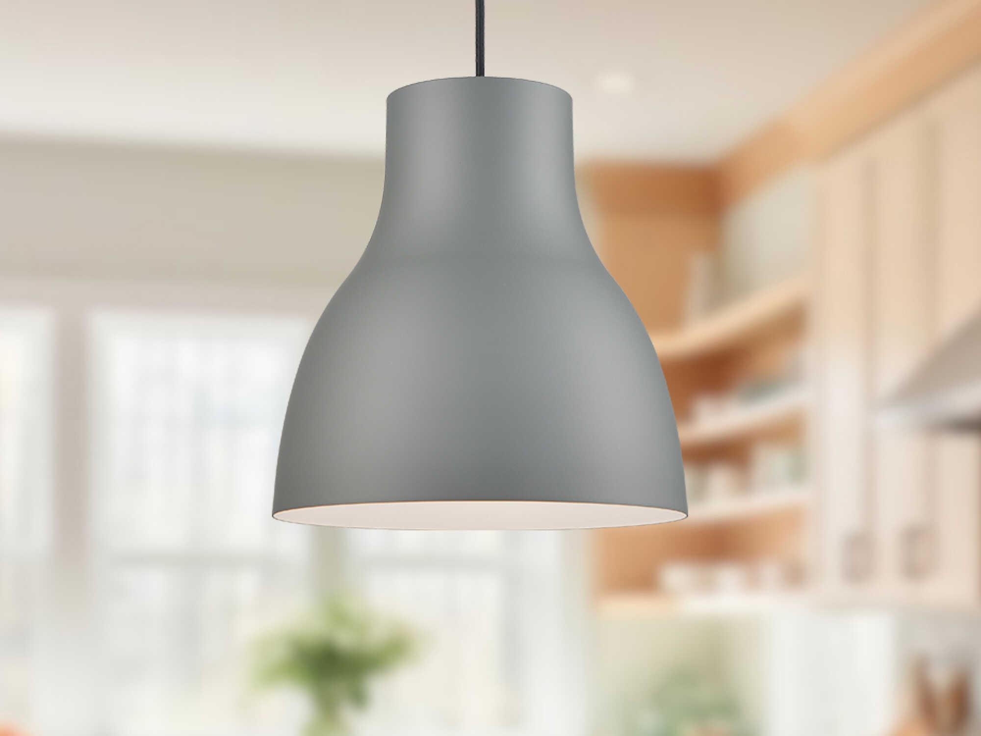 Kuzco Lighting Cradle 1-Light Gray Pendant