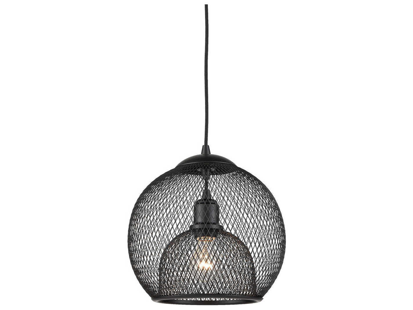 Kuzco Lighting Gibraltar 1-Light Black Globe Mini Pendant
