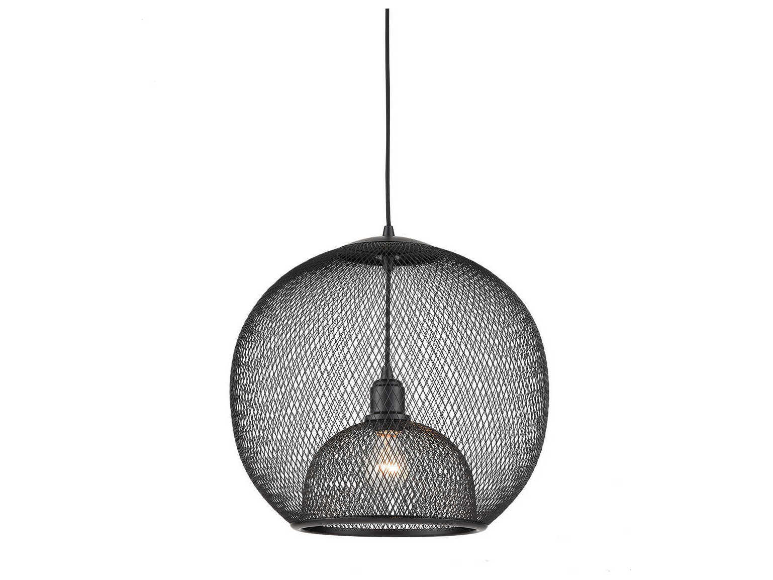 Kuzco Lighting Gibraltar 1-Light Black Globe Pendant