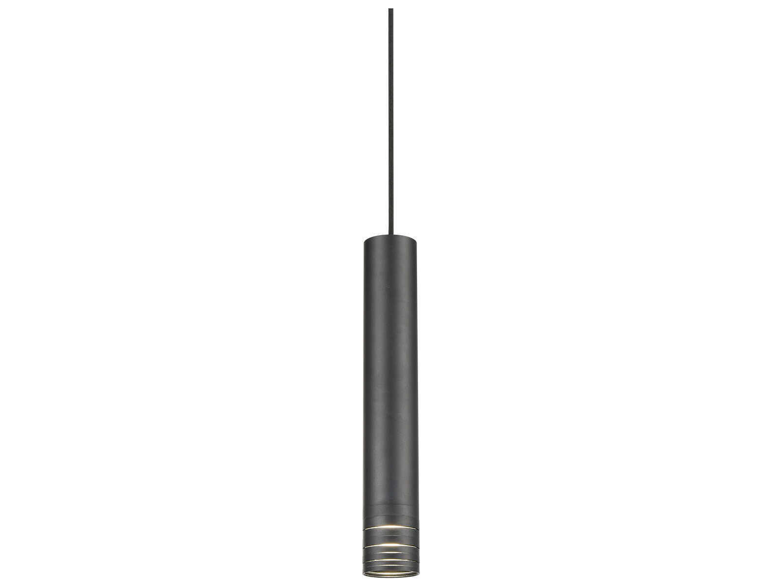 Kuzco Lighting Milca 1-Light Black Cylinder Mini Pendant