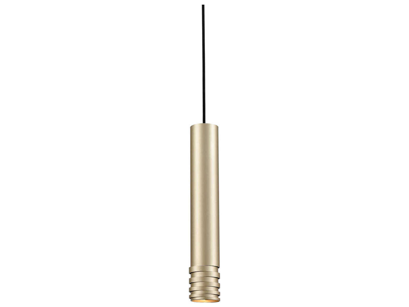 Kuzco Lighting Milca 1-Light Gold Cylinder Mini Pendant