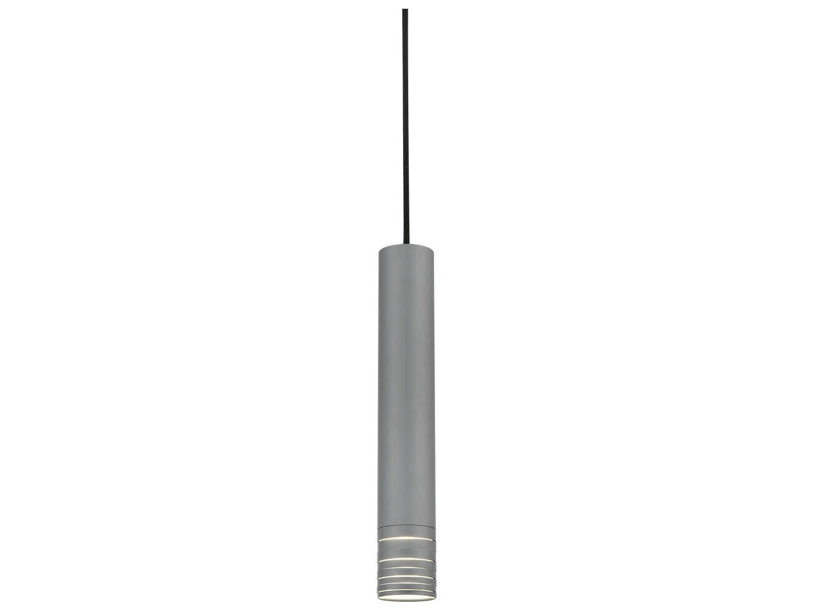 Kuzco Lighting Milca 1-Light Gray Cylinder Mini Pendant