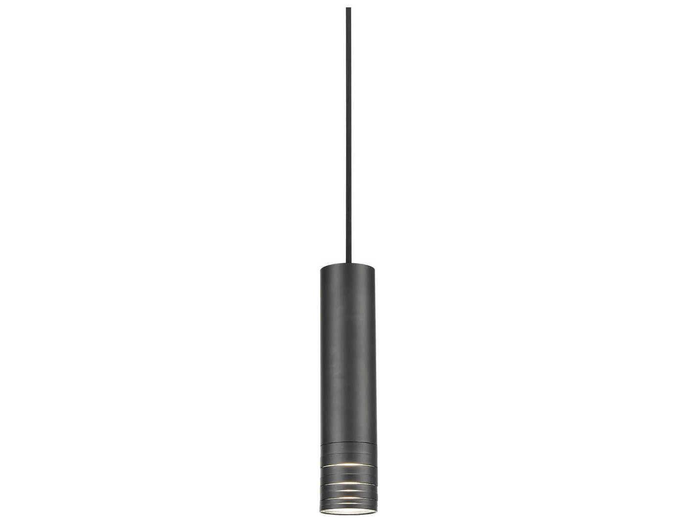 Kuzco Lighting Milca 1-Light Black Cylinder Mini Pendant