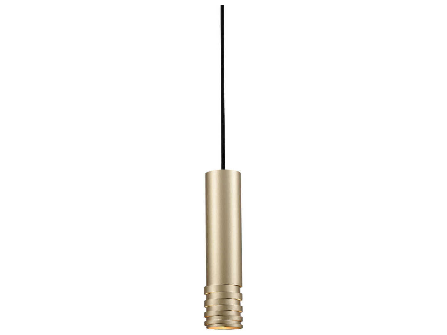 Kuzco Lighting Milca 1-Light Gold Cylinder Mini Pendant
