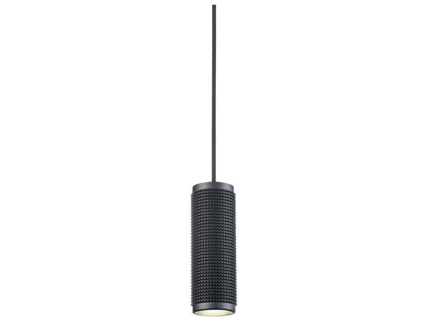Kuzco Lighting Micro 1-Light Black Cylinder Mini Pendant