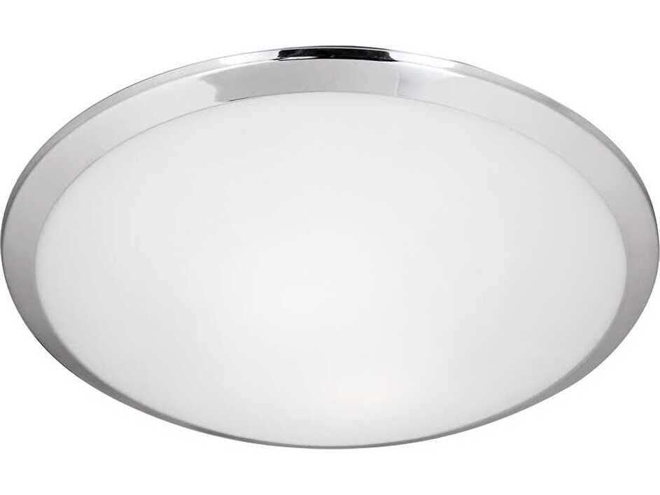Kuzco Lighting Malta 1-Light Chrome Dome Flush Mount