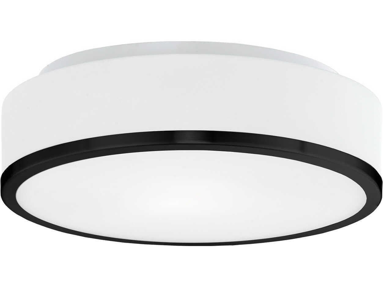 Kuzco Lighting Charlie 2-Light Black Round Flush Mount
