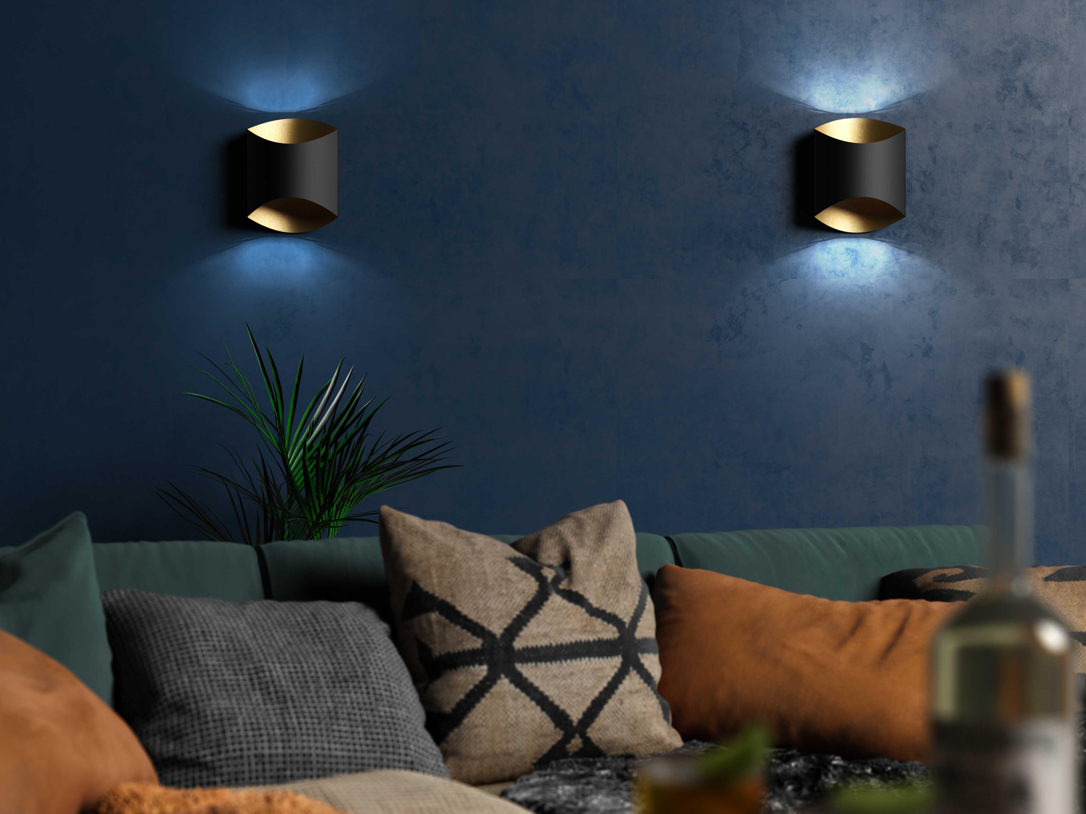 Kuzco Lighting Preston Black Wall Sconce