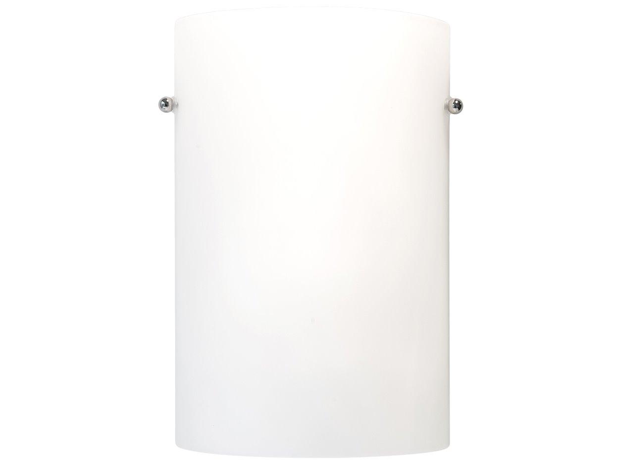 Kuzco Lighting Hudson 1-Light Opal Glass Nickel Wall Sconce