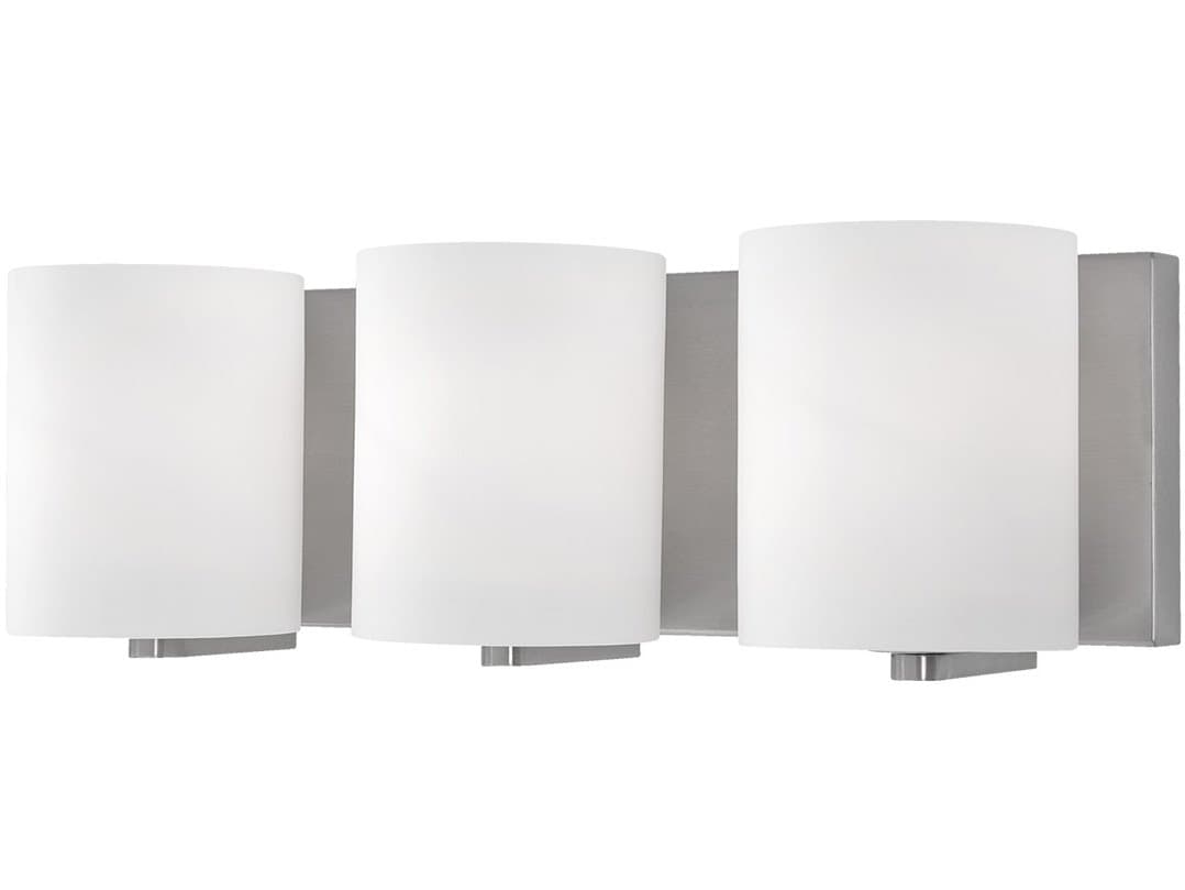 Kuzco Lighting Bridgewater 3-Light Brushed Nickel Vanity Light