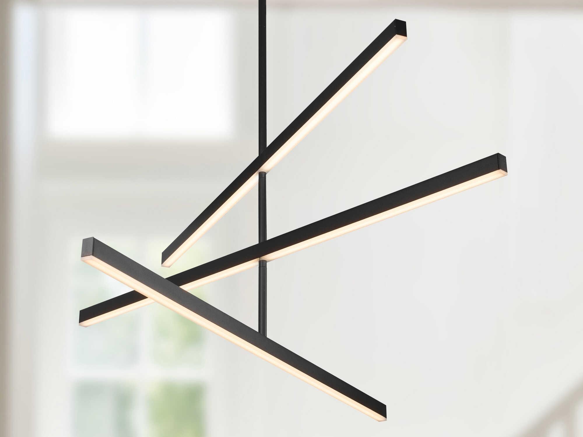 Kuzco Lighting Vega Black Linear Chandelier