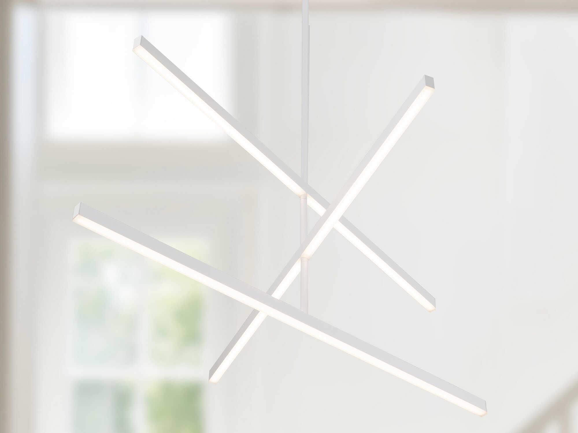 Kuzco Lighting Vega White Linear Chandelier