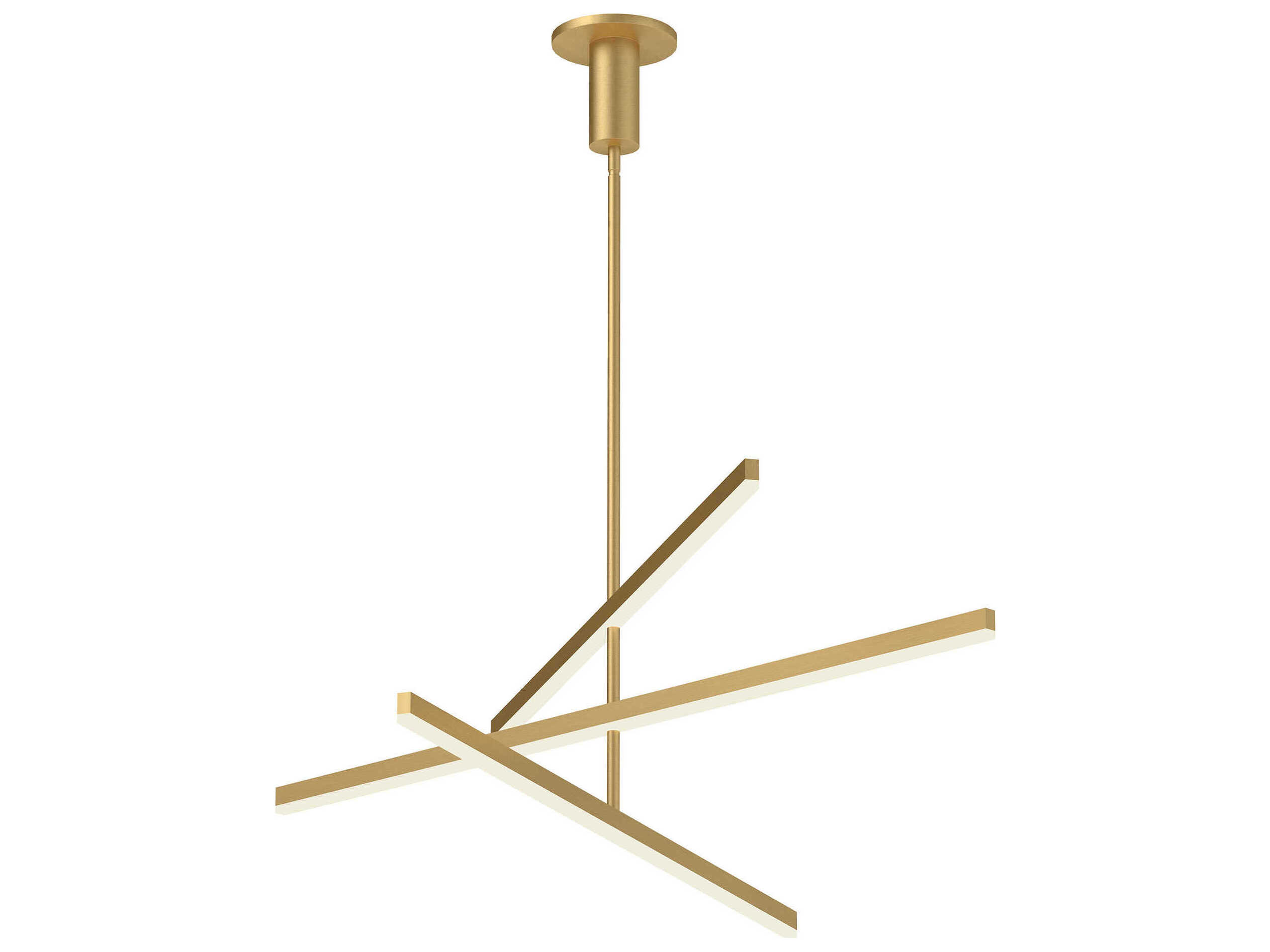 Kuzco Lighting Vega Brushed Gold Linear Chandelier