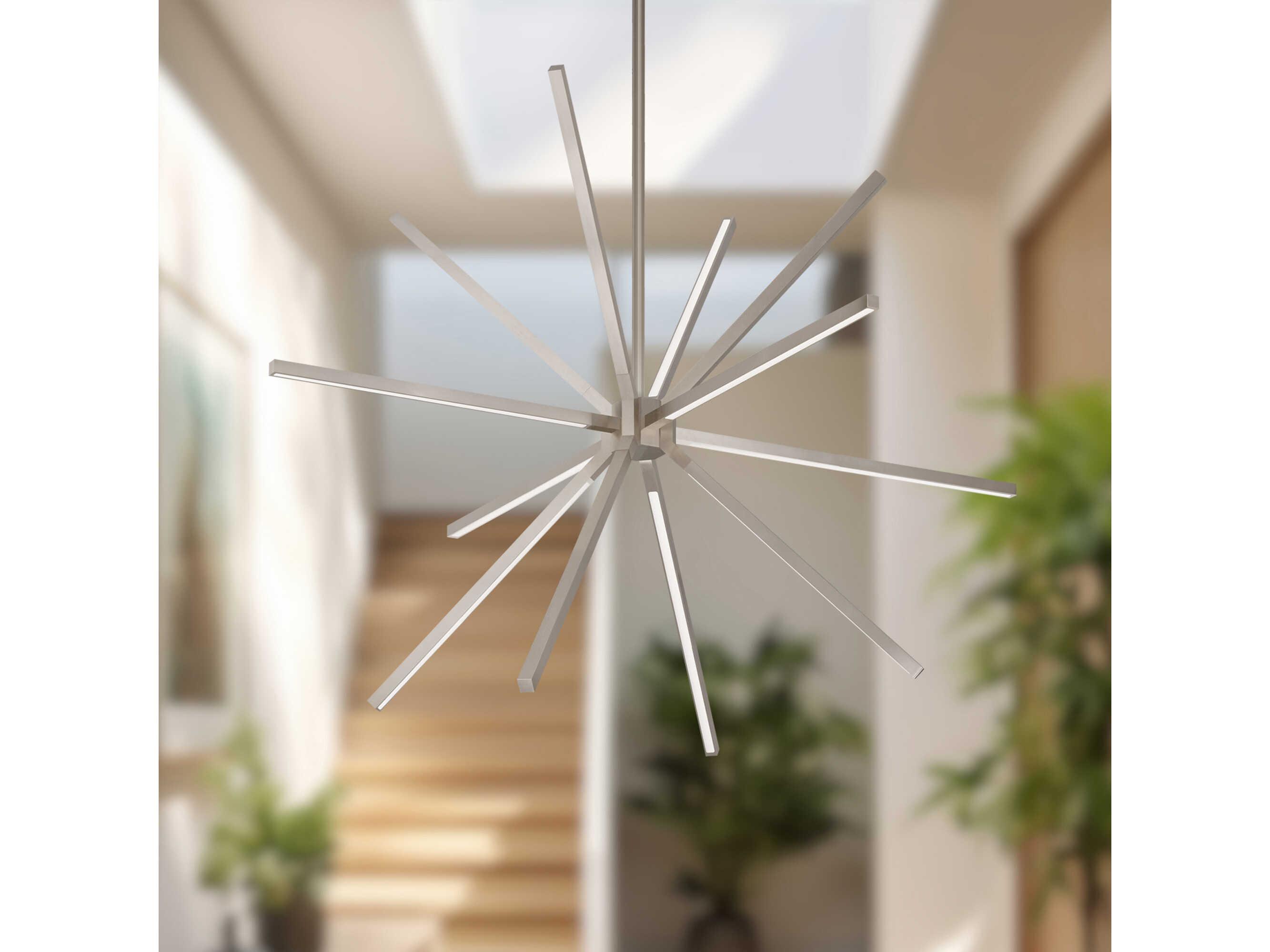 Kuzco Lighting Sirius Minor Brushed Nickel Sputnik Chandelier