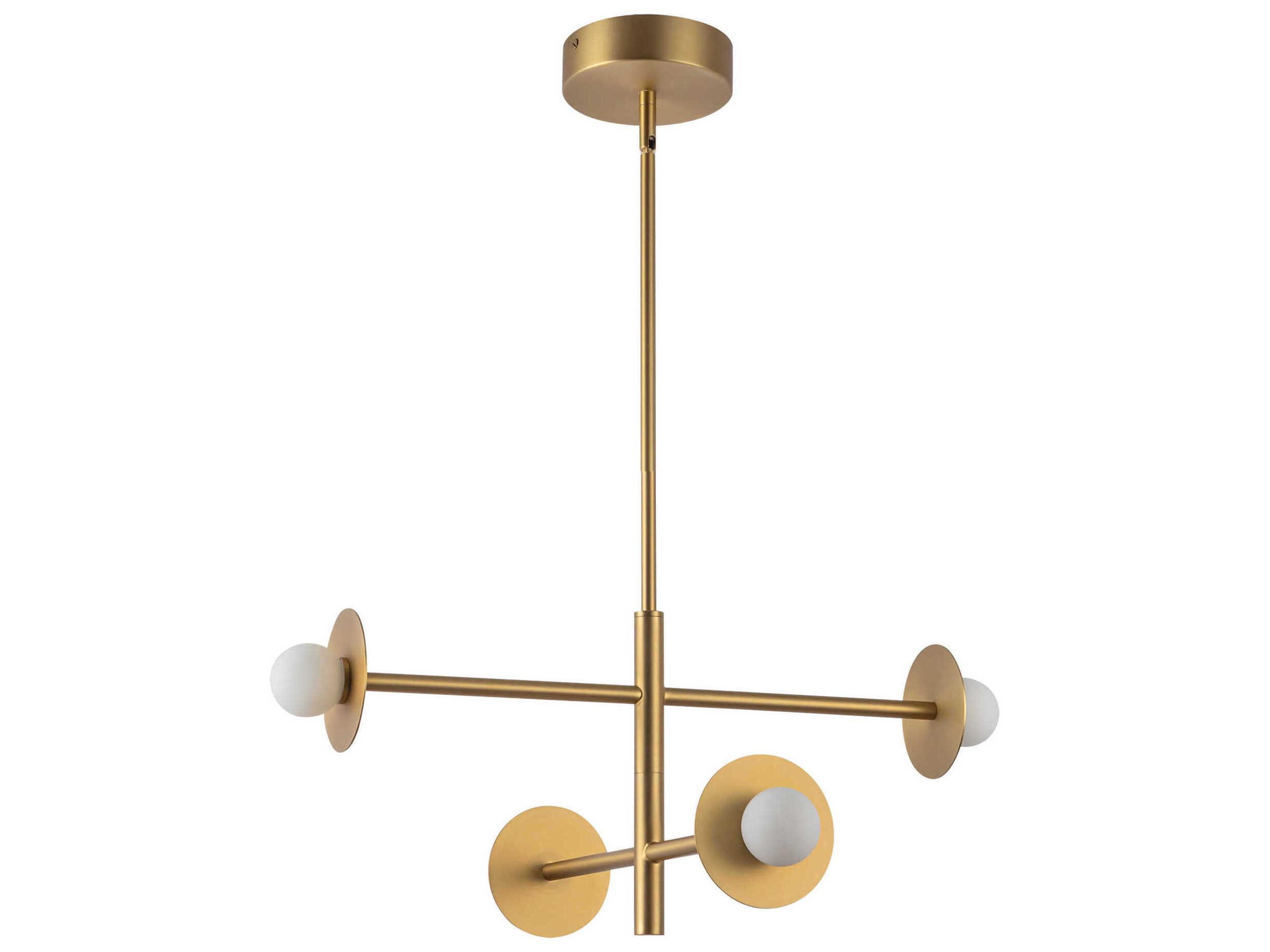 Kuzco Lighting Elixir Brushed Gold Chandelier