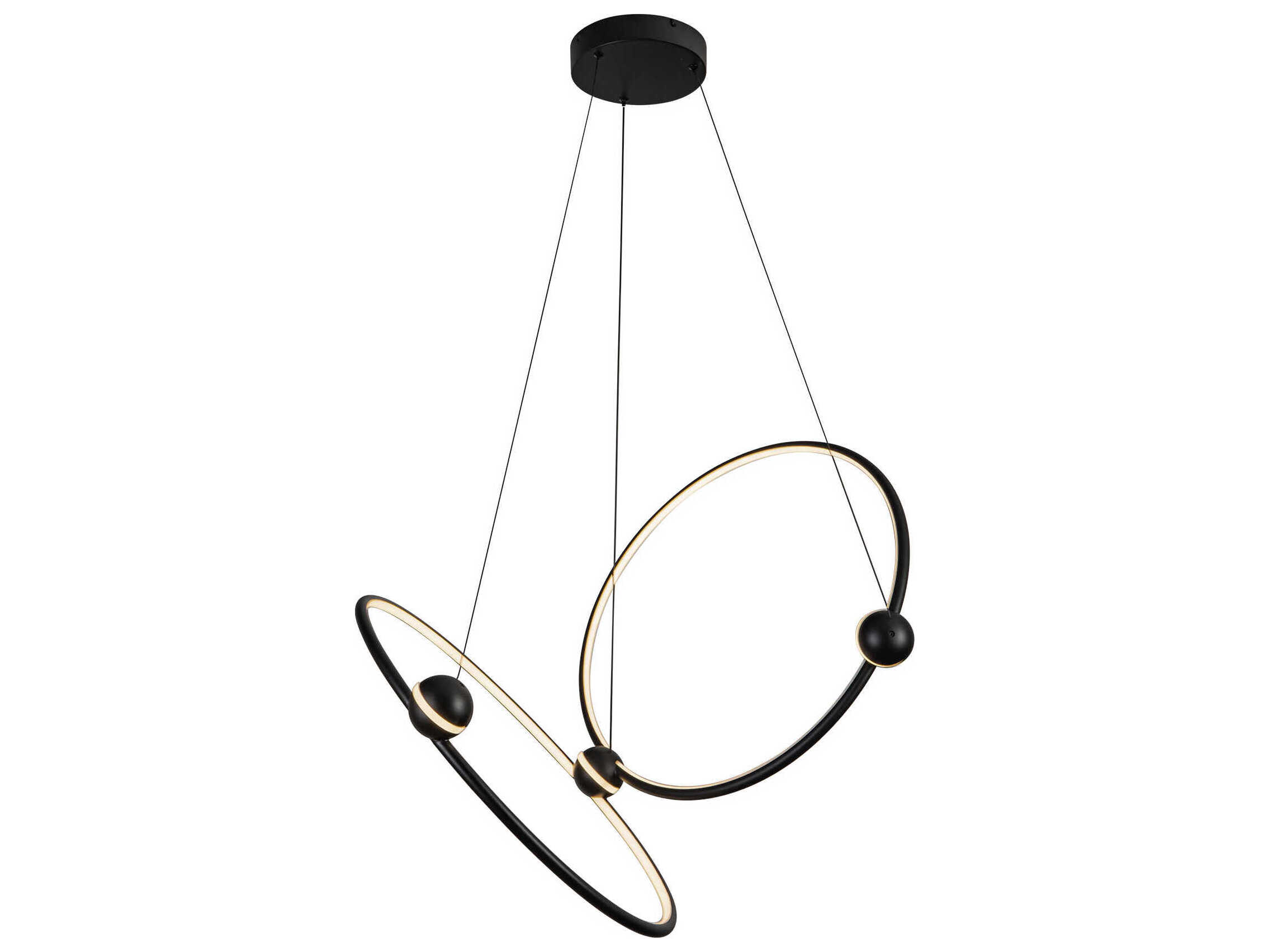 Kuzco Lighting Isho Black Round Chandelier