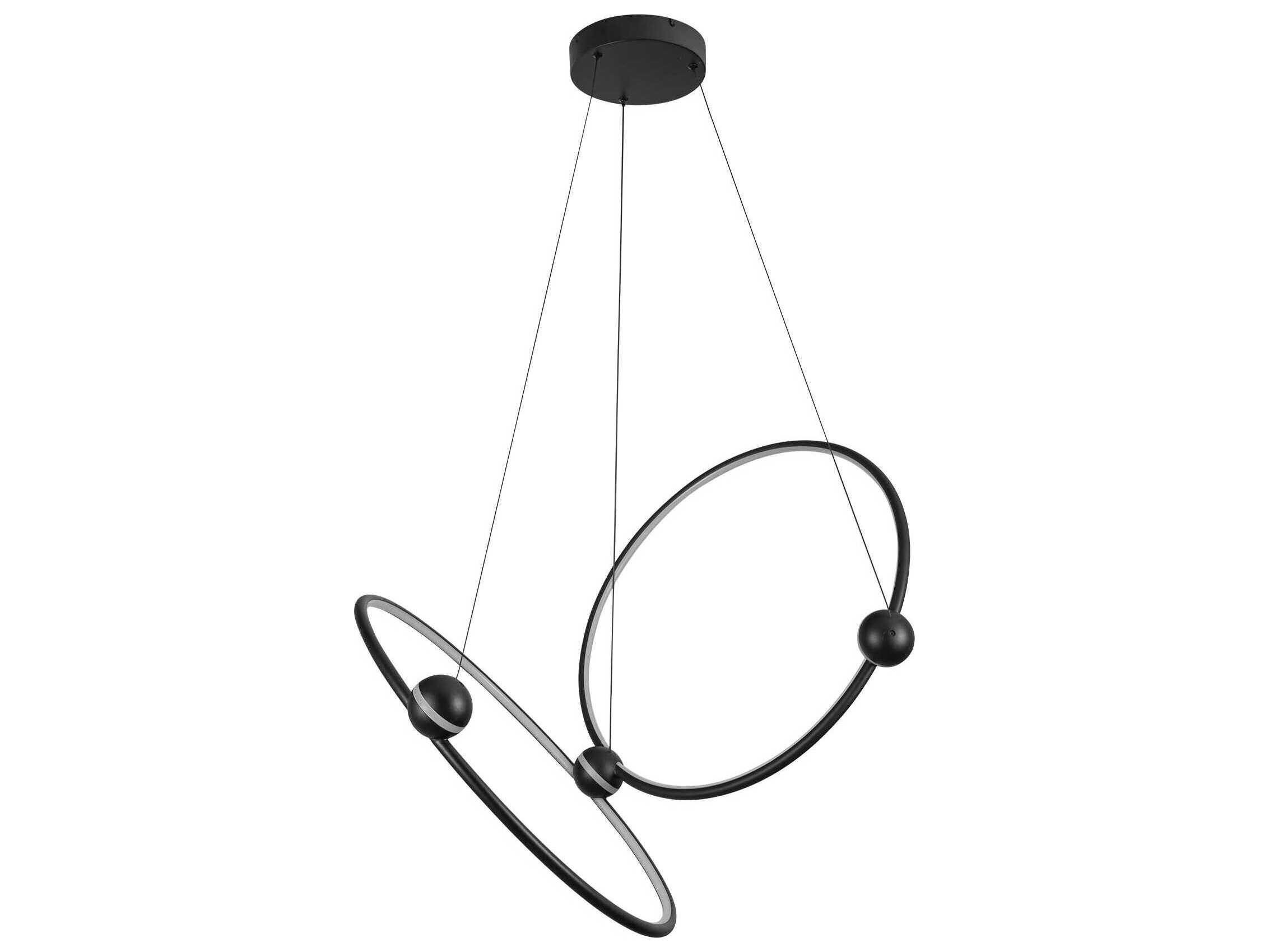 Kuzco Lighting Isho Black Round Chandelier