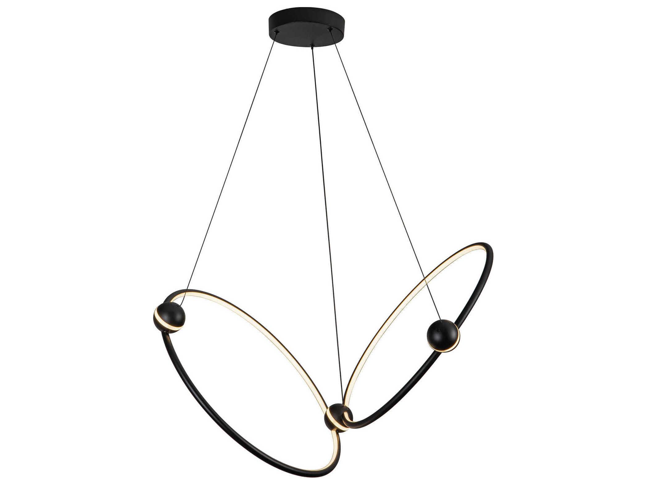 Kuzco Lighting Isho Black Round Chandelier