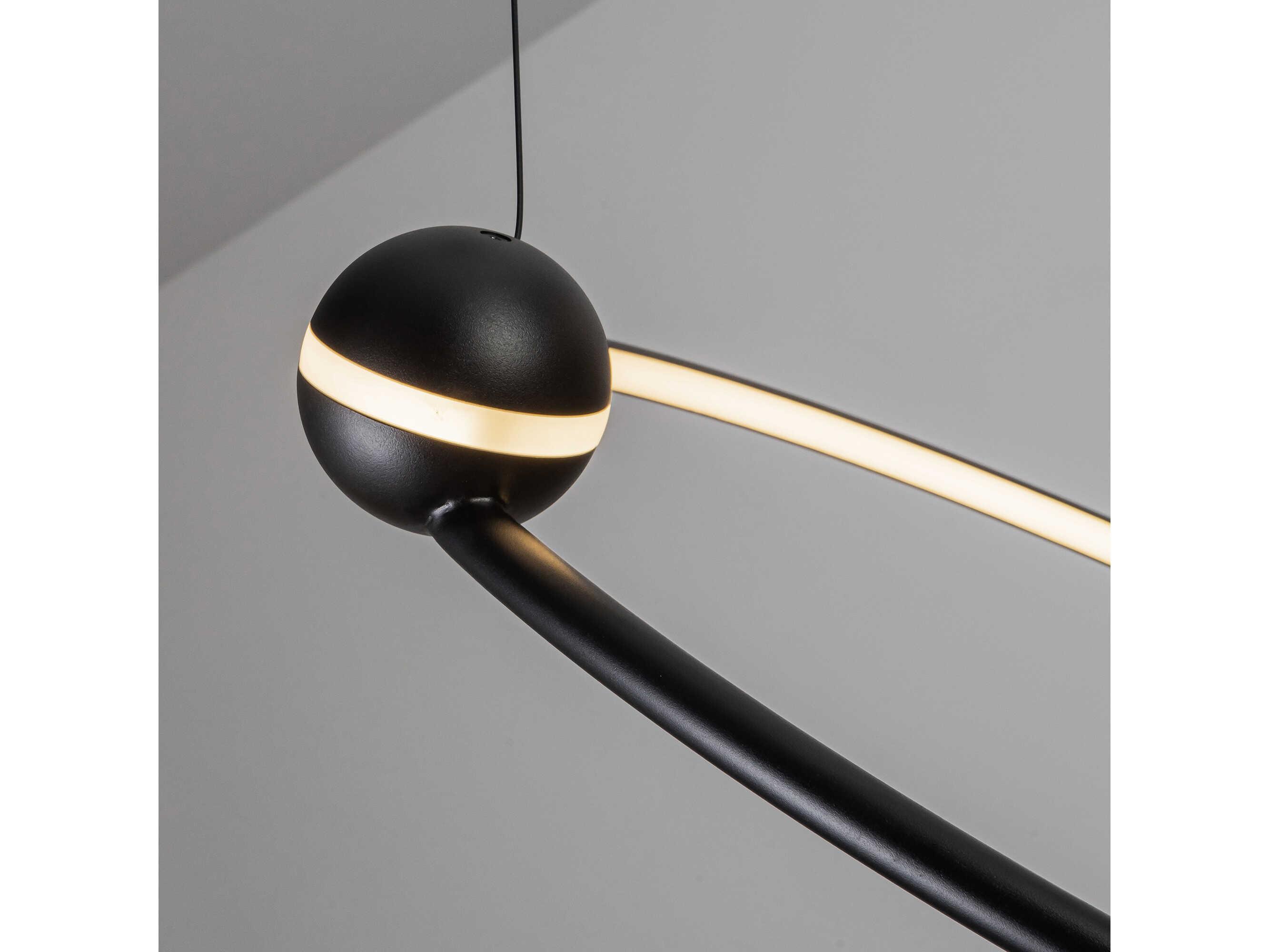 Kuzco Lighting Isho Black Round Chandelier