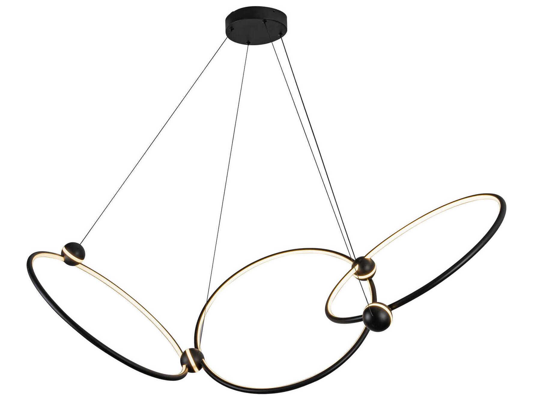 Kuzco Lighting Isho Black Round Chandelier