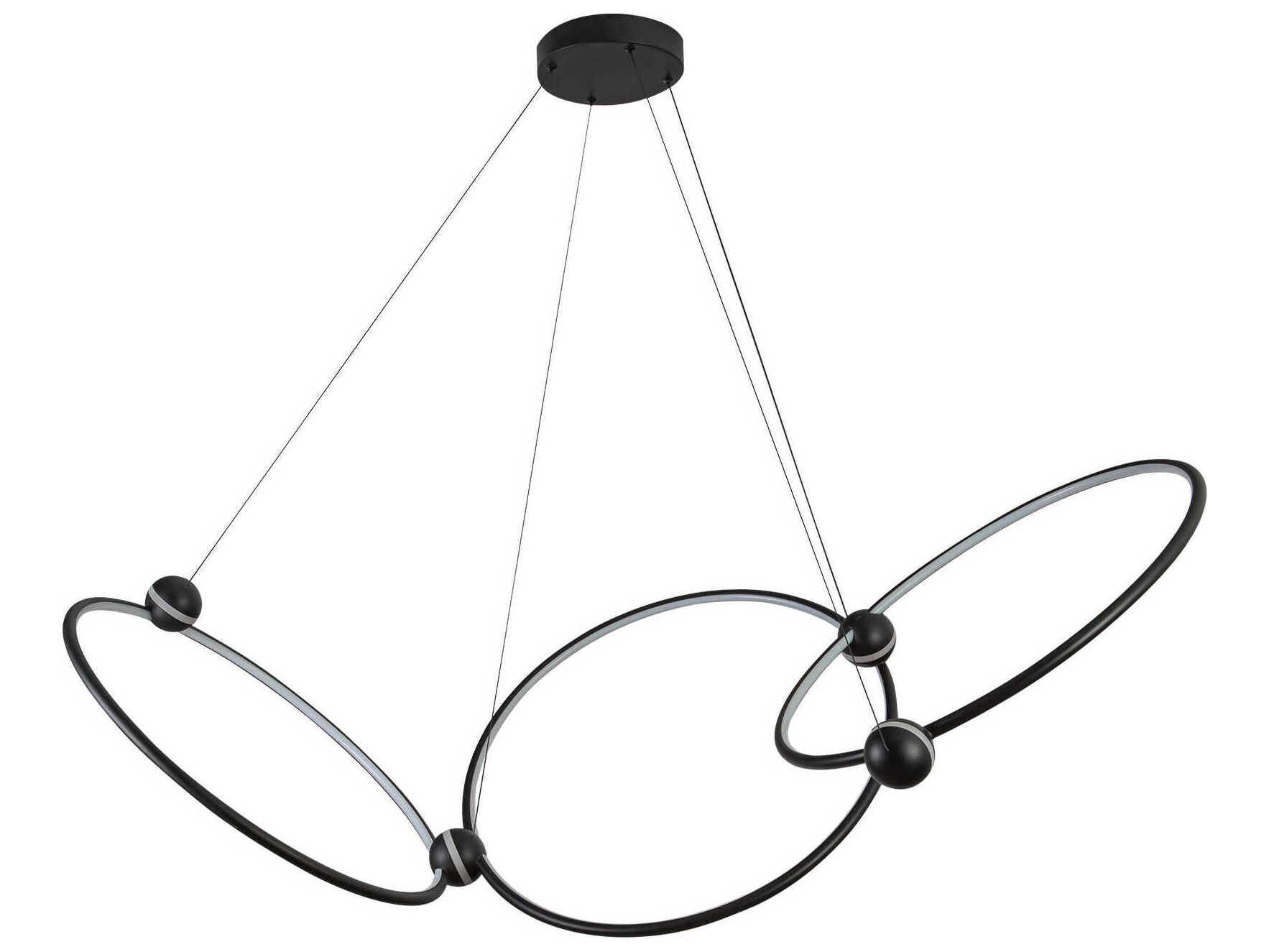 Kuzco Lighting Isho Black Round Chandelier
