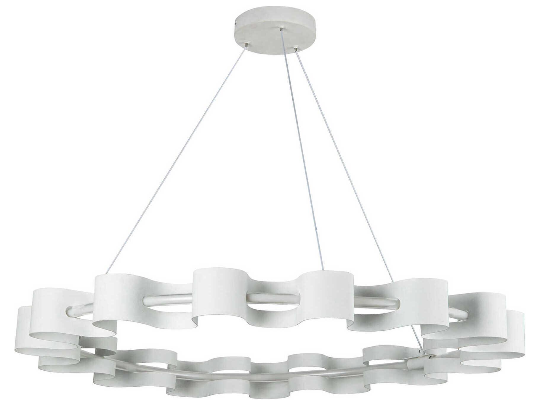 Kuzco Lighting Nami Antique White Round Chandelier