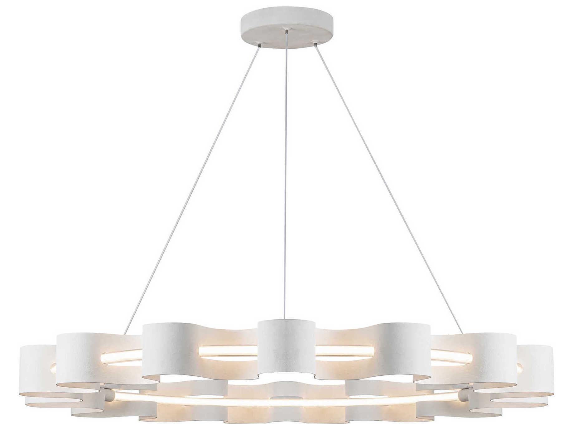 Kuzco Lighting Nami Antique White Round Chandelier