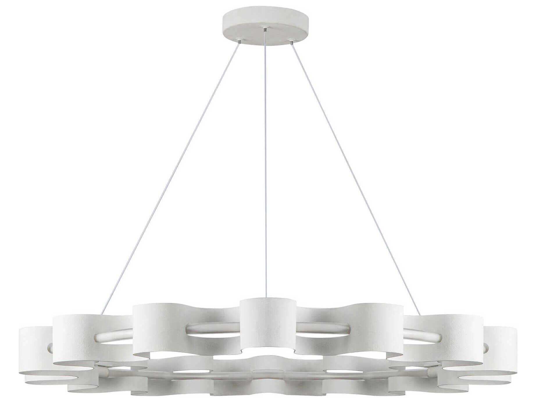 Kuzco Lighting Nami Antique White Round Chandelier