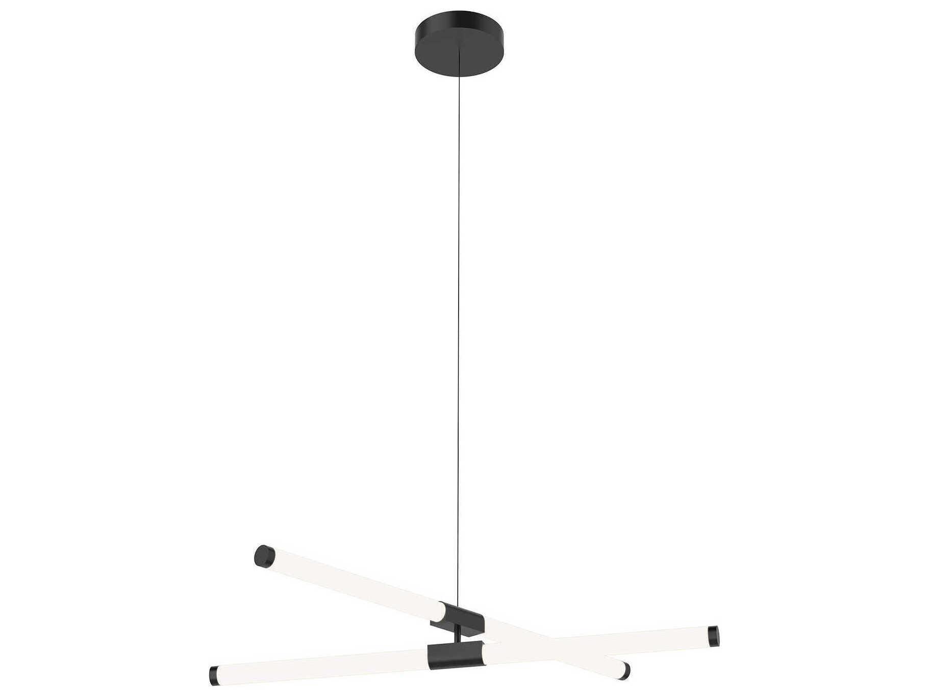 Kuzco Lighting Akari Black Linear Chandelier