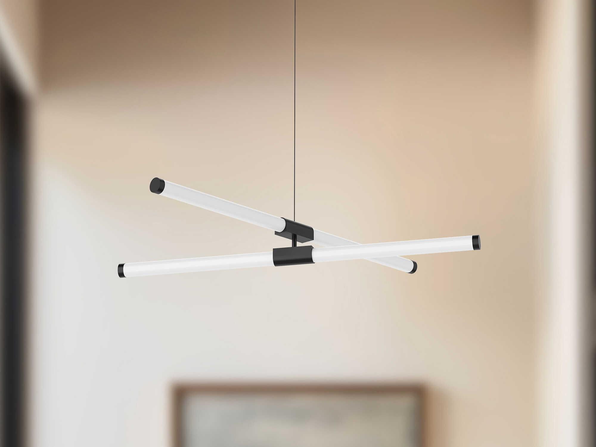 Kuzco Lighting Akari Black Linear Chandelier