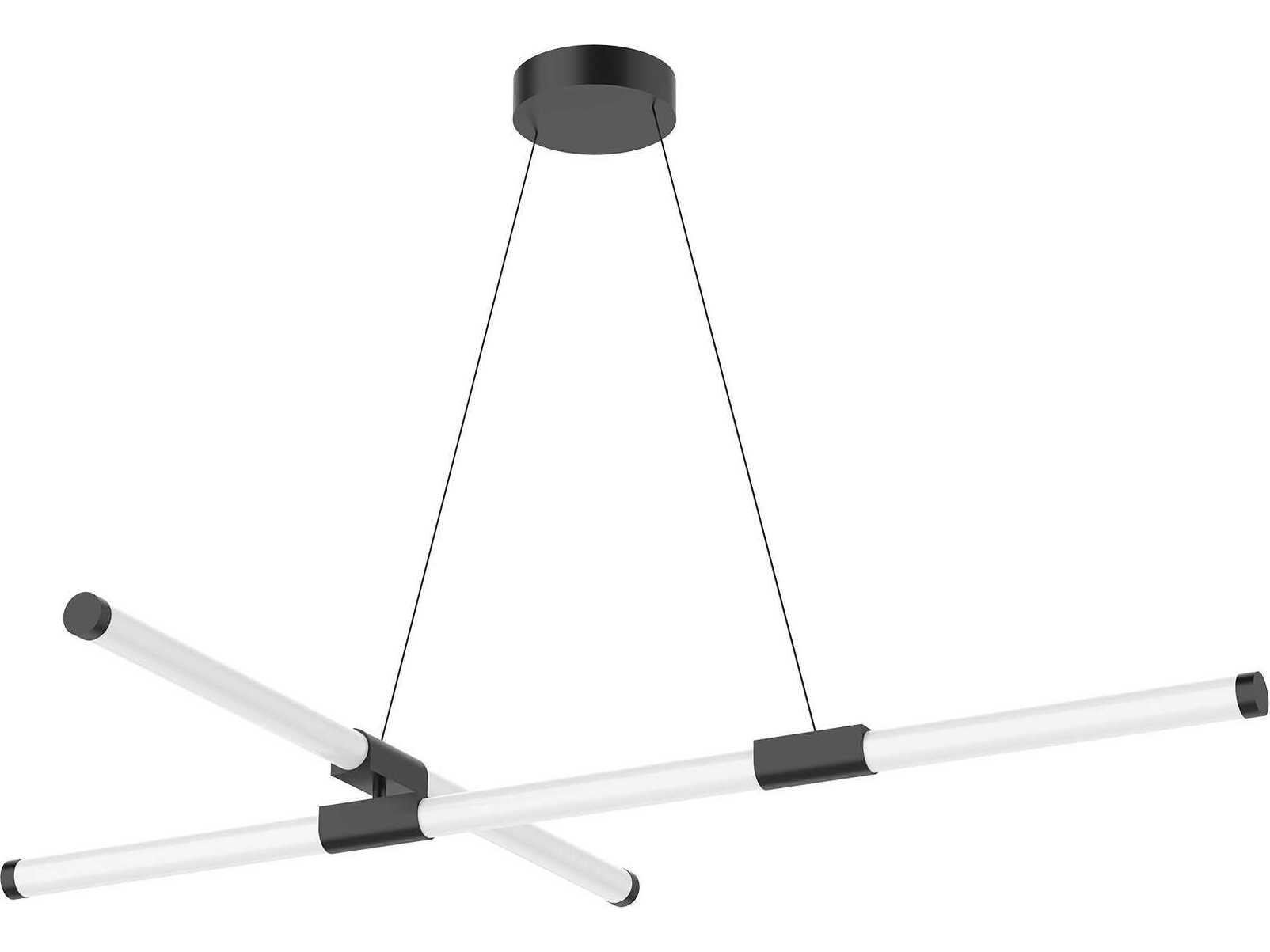 Kuzco Lighting Akari Black Linear Chandelier