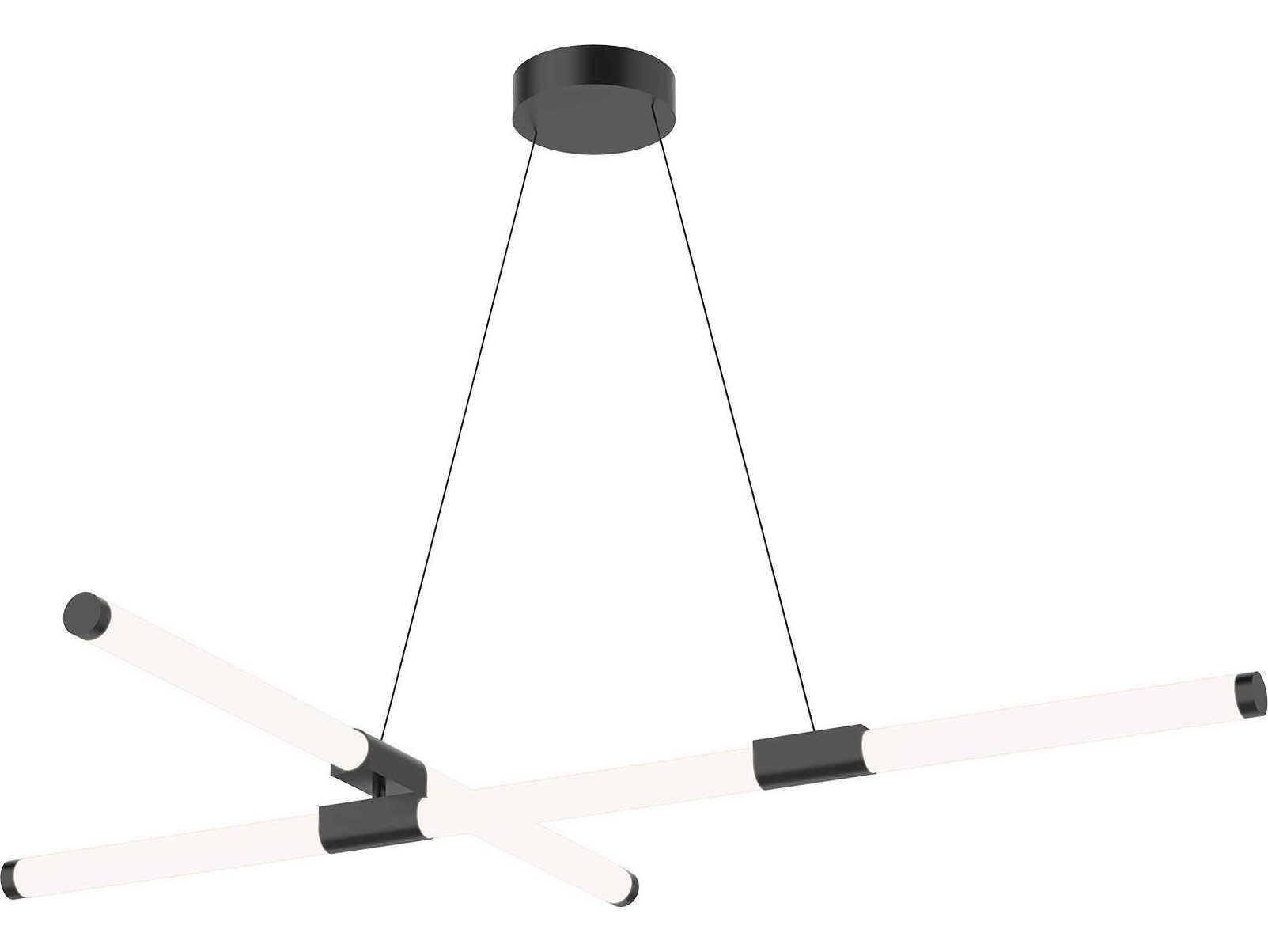 Kuzco Lighting Akari Black Linear Chandelier