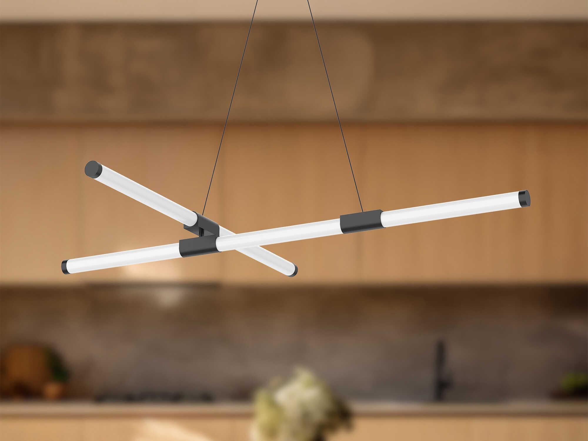 Kuzco Lighting Akari Black Linear Chandelier