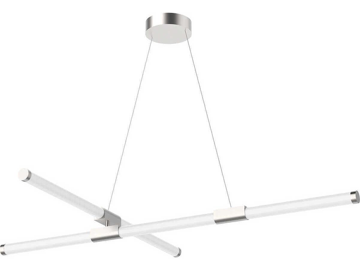 Kuzco Lighting Akari Brushed Nickel Linear Chandelier