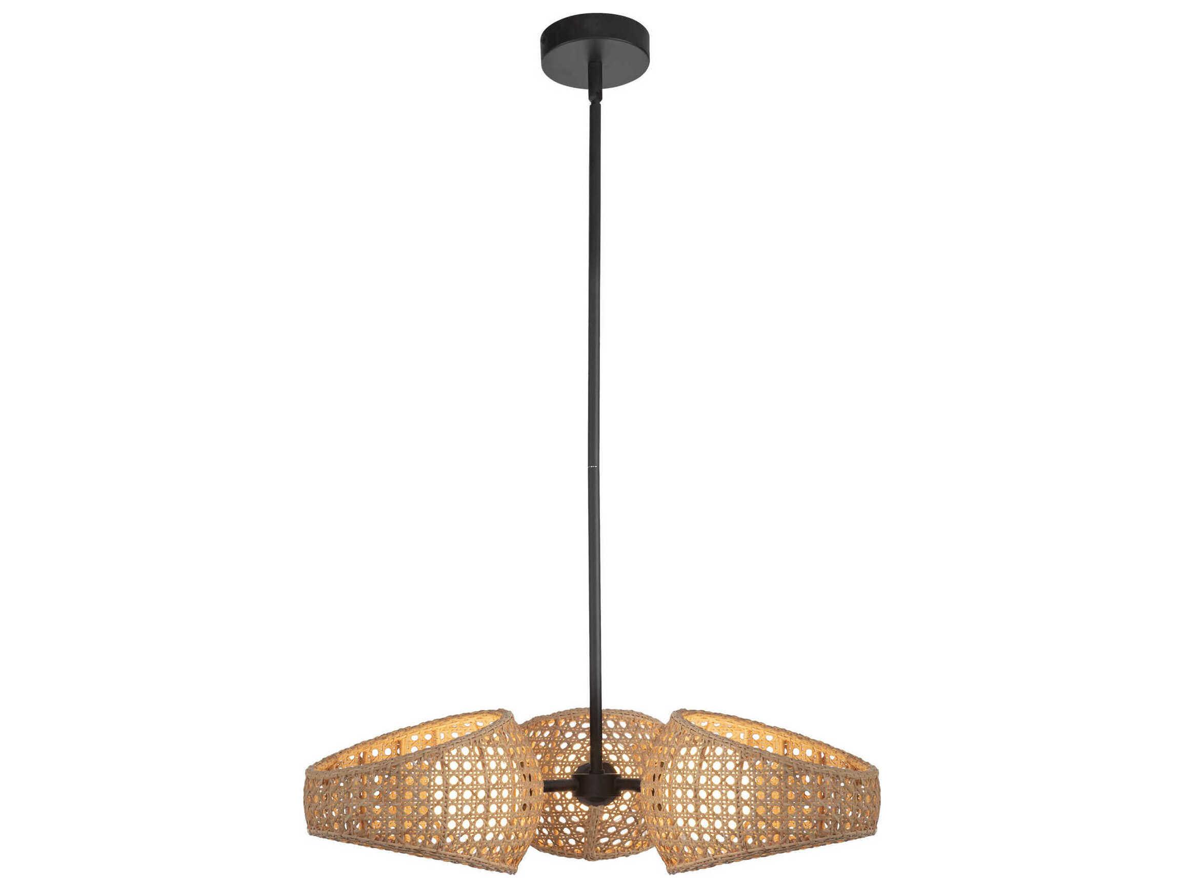 Kuzco Lighting Lanai Black Round Chandelier