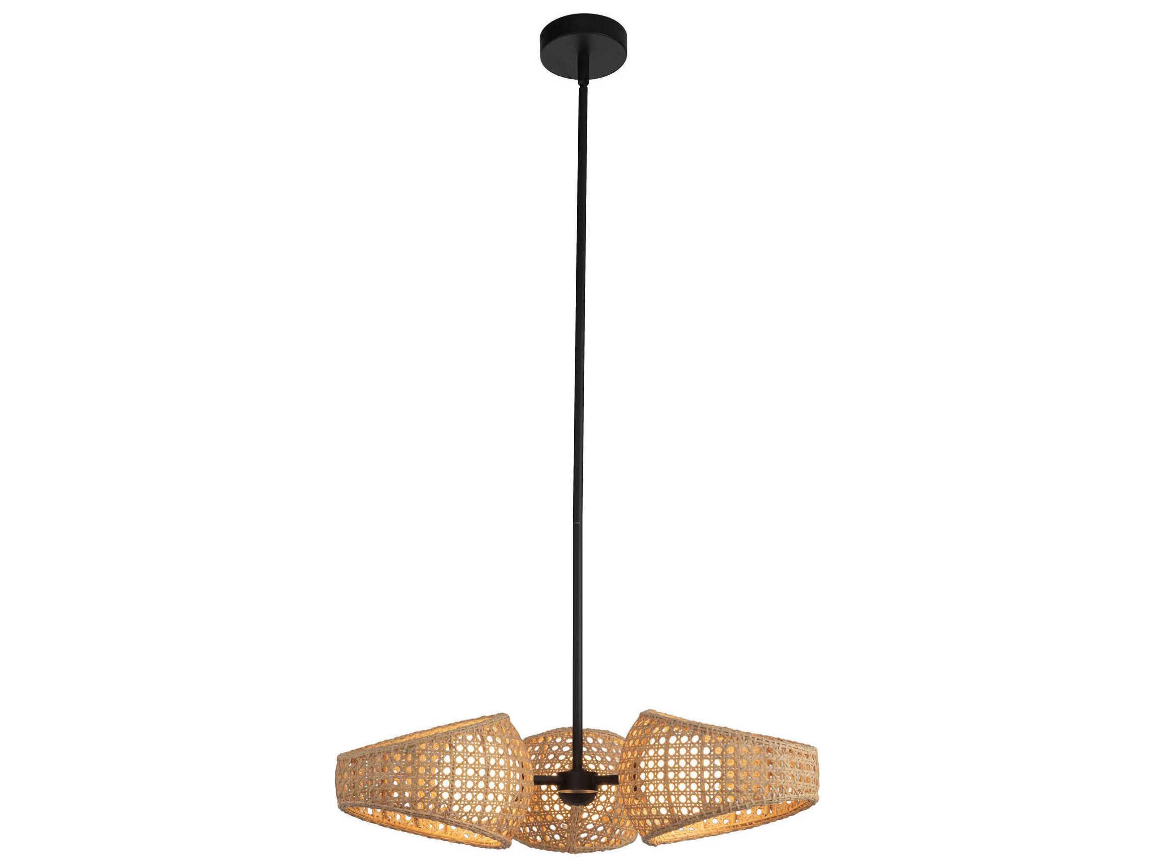 Kuzco Lighting Lanai Black Round Chandelier