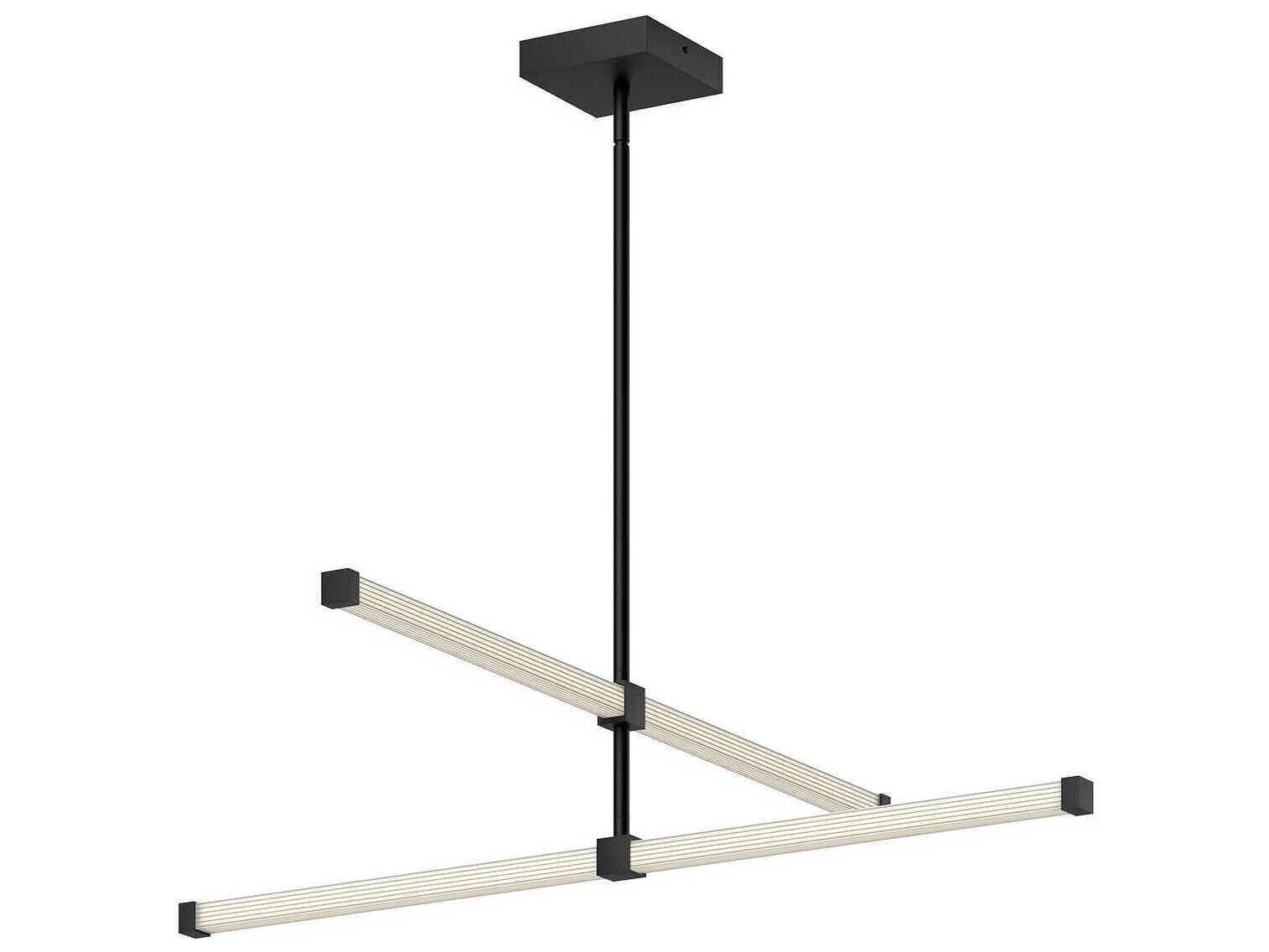 Kuzco Lighting Blade Black Linear Chandelier