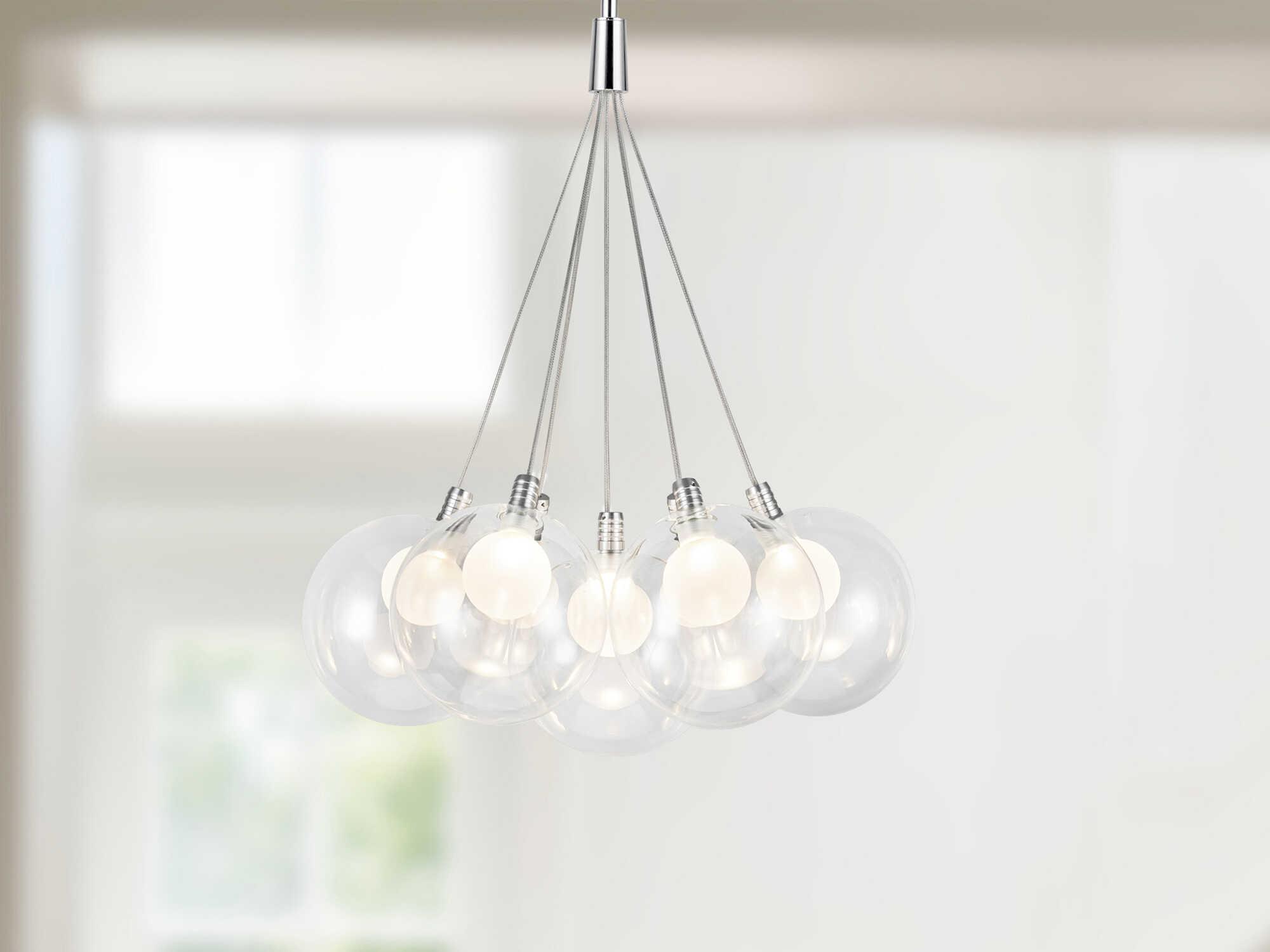 Kuzco Lighting Bolla Chrome Globe Chandelier