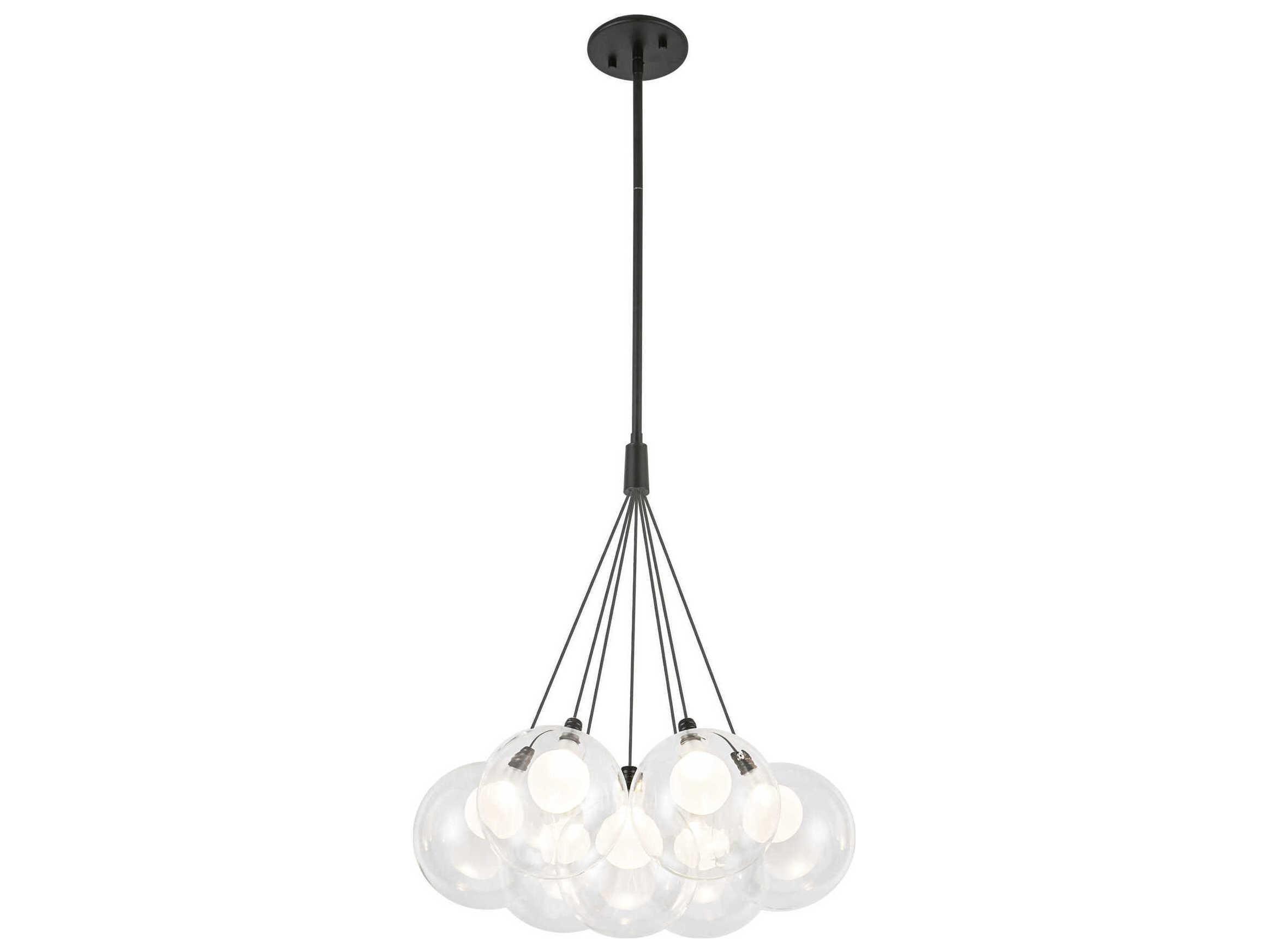 Kuzco Lighting Bolla Black Globe Chandelier