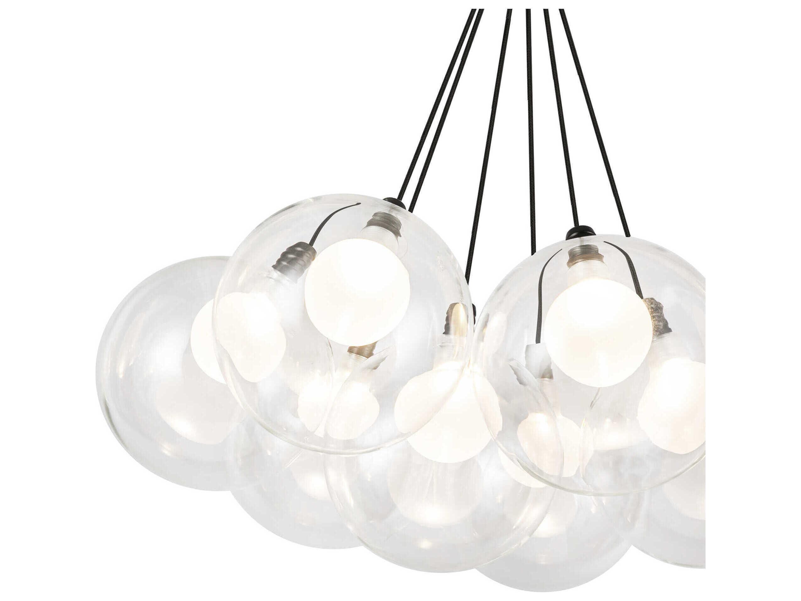 Kuzco Lighting Bolla Black Globe Chandelier