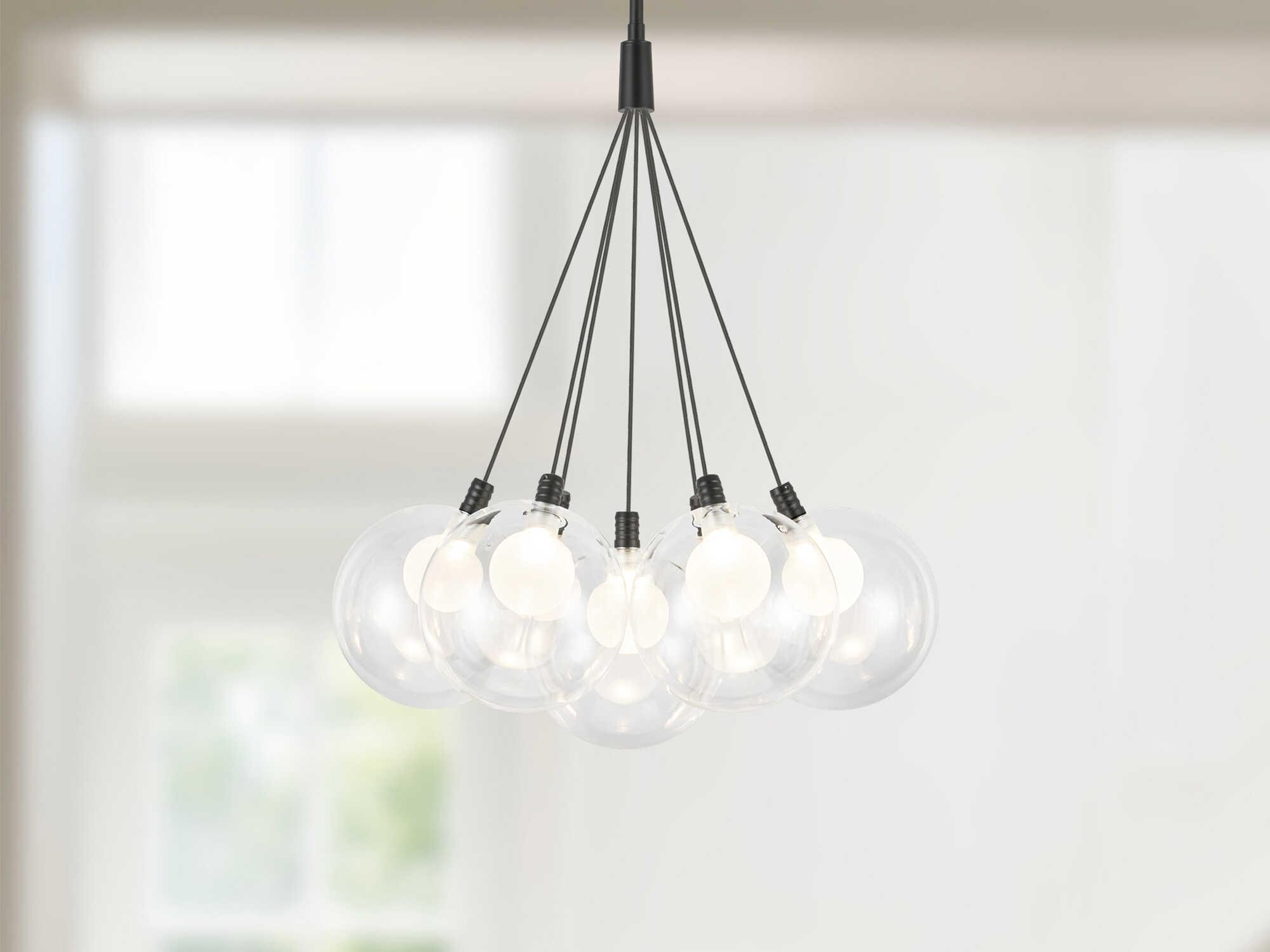 Kuzco Lighting Bolla Black Globe Chandelier