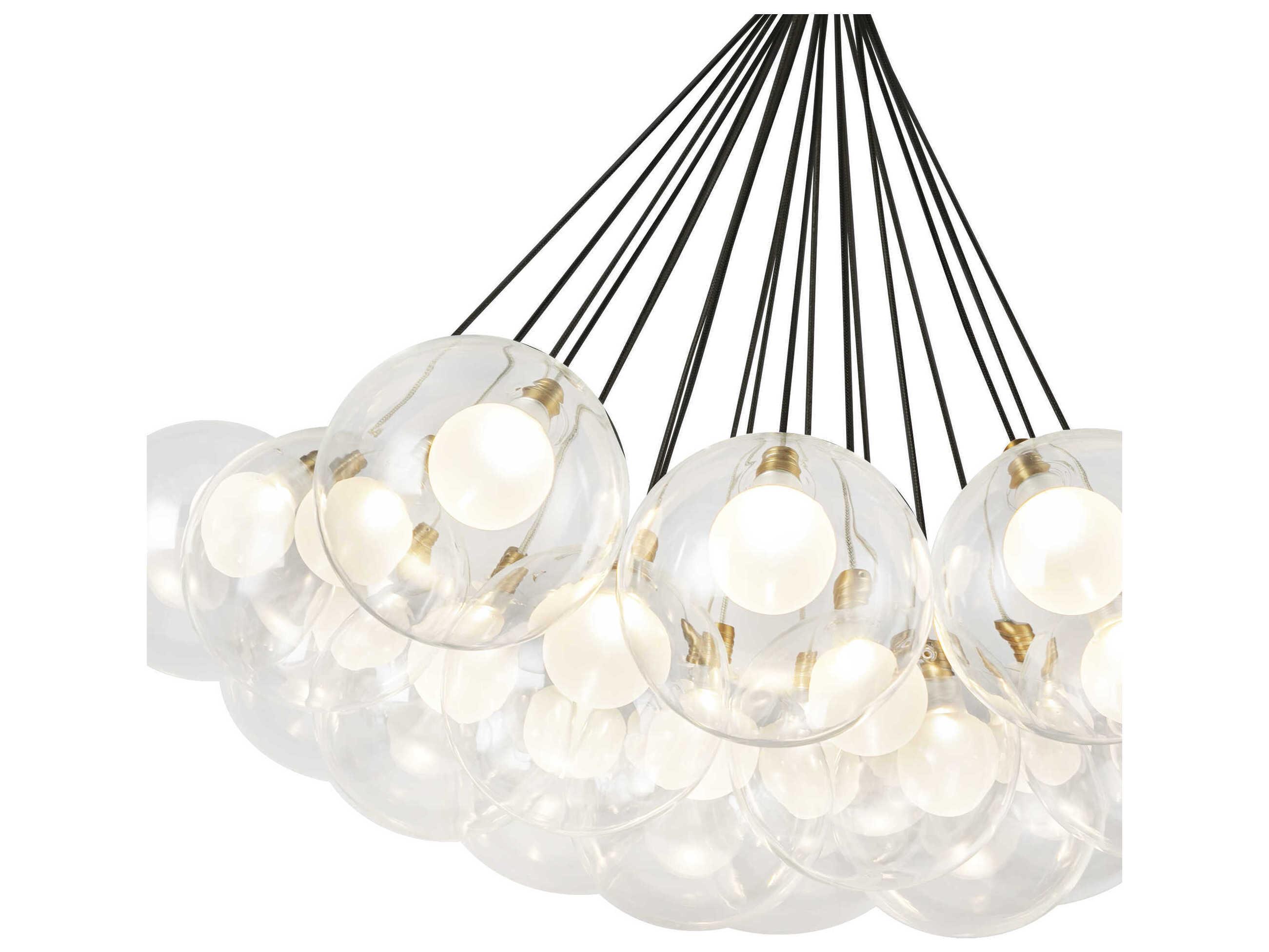 Kuzco Lighting Bolla Brushed Gold Globe Chandelier